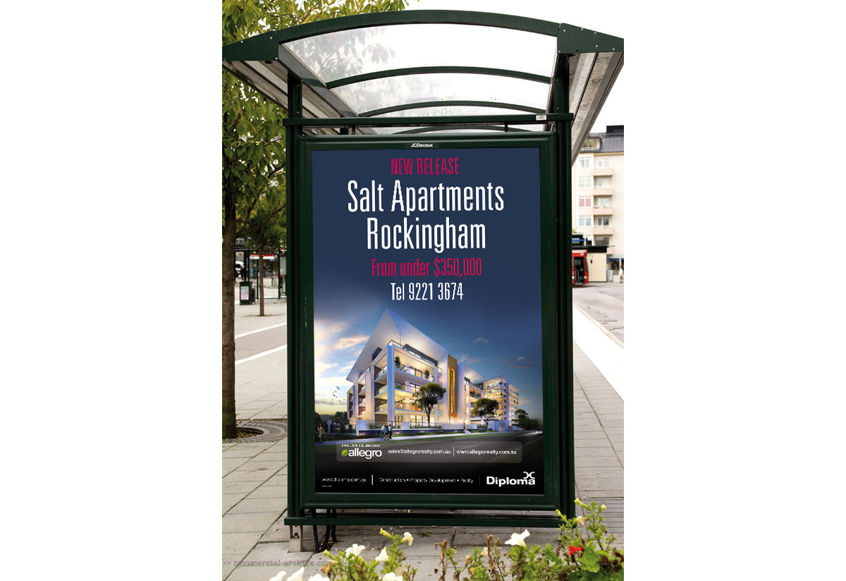 graphic design agency perth - salt apartments